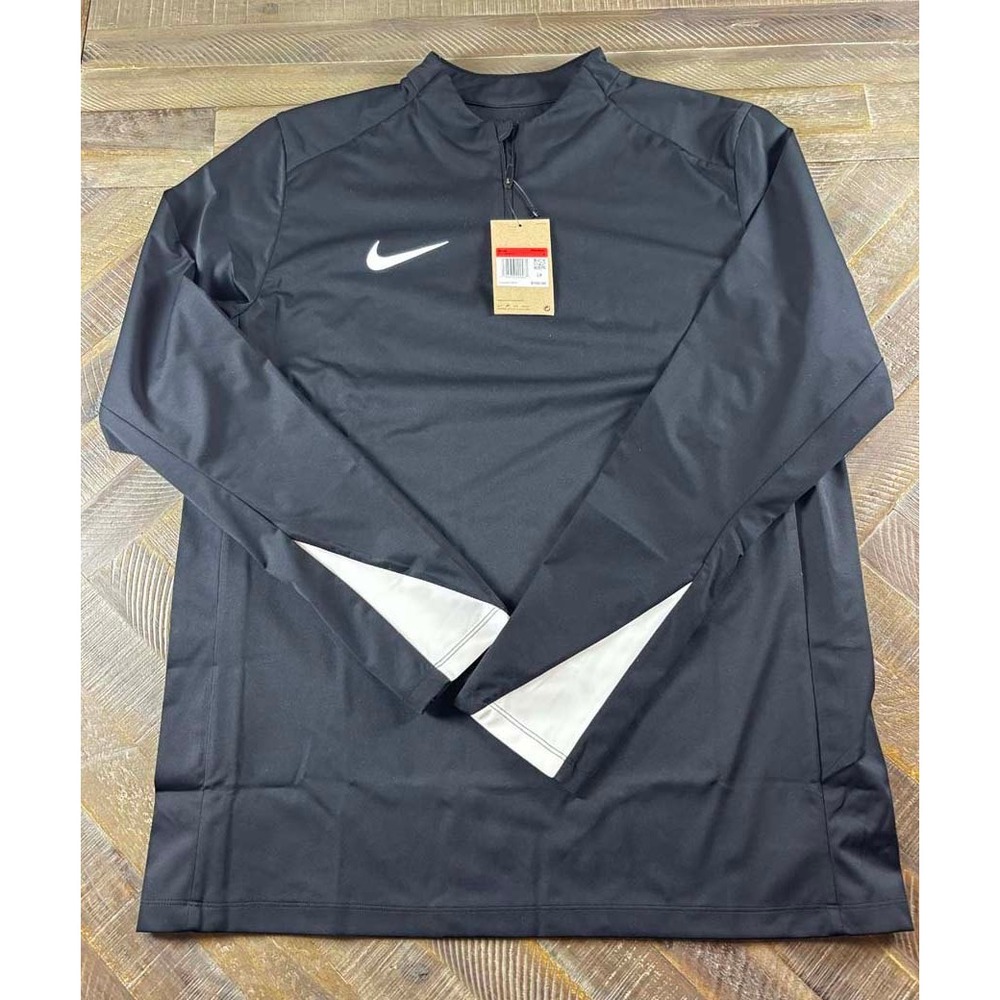 Nike Storm-FIT Mens Soccer Drill Top Black Quarter Zip ED1587-010 Large NWT